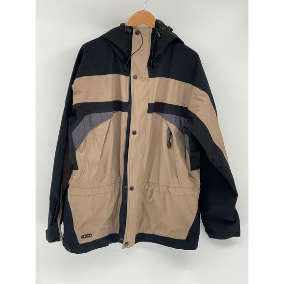 Eider Jacket Men's Size‎ Large Black Tan Extreme Enium Vintage - Picture 1 of 15